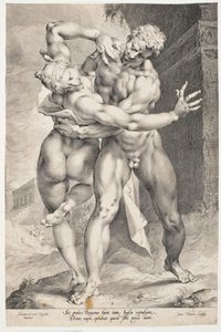 Un Romain enlevant une femme sabine - Jan Harmensz. Muller