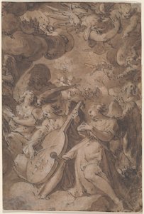 Les anges dans la gloire