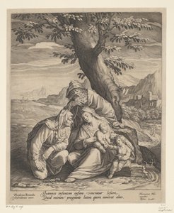 Sainte Famille avec Élisabeth et Jean-Baptiste - Jan Harmensz. Muller