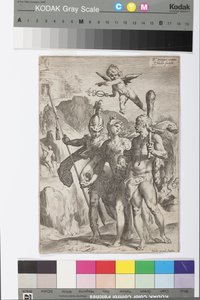 Minerve, menée par Hercule et Mars