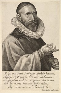 Portrait de Jans Pietersz Sweelinck, pub. 1624 - Jan Harmensz Muller