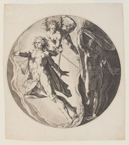 Le premier jour, planche 2, de La création du monde - Jan Harmensz. Muller