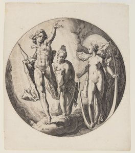 Le quatrième jour, planche 5, de La création du monde - Jan Harmensz. Muller
