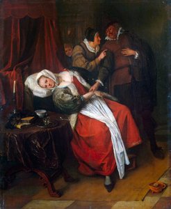 La visite du docteur, vers 1660