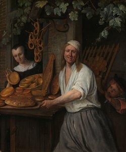 Le boulanger Arent Oostwaard et sa femme, Catharina Keizerswaard - Jan Havicksz. Steen