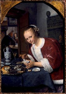 Jeune fille mangeant des huîtres - Jan Havicksz. Steen