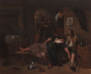 Le Couple ivre, vers 1655-65 - Jan Havickszoon Steen
