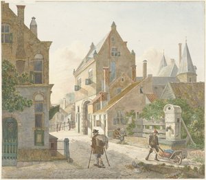 La Waardpoort et le Oude Gracht à Utrecht - Jan Hendrik Verheijen