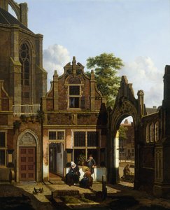 Une cour hollandaise, 1822