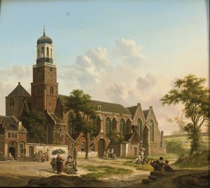Citadins près de la Nicolaikerk, Utrecht