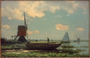 Paysage de polder - Jan Hendrik Weissenbruch