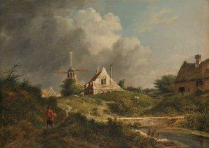 Vue sur le mur en ruine à Amsterdam entre la porte de Muider et la porte de Weesper - Jan Hulswit