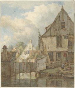 Maisons délabrées au bord de l