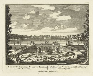 Fontaine au grand étang dans les jardins du Palais Het Loo, 1695-1705
