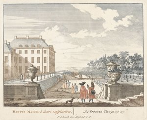 Promeneurs dans le jardin du Palais Het Loo, 1694-97
