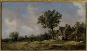 Taverne sur une route de campagne - Jan Josephsz van Goyen