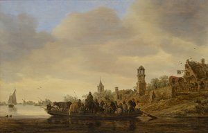 Le ferry - Jan Josephsz van Goyen