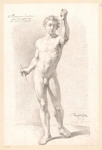 Nu masculin debout, vu de face (2e prix 1789)