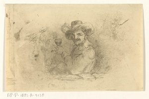 Soldat avec verre levé - Jan Karel Jacob de Jonge
