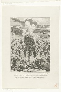 Habitants originaux du Canada offrant à Gitche Manitou - Jan Lucas van der Beek