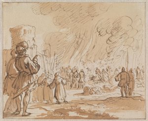180 cathares ou albigeois sont brûlés vifs aux portes de Minerve en 1210
