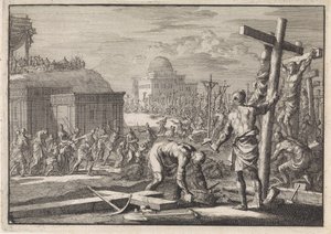 Alexandre Jean, prince des Juifs, fait crucifier ses sujets rebelles - Jan Luyken