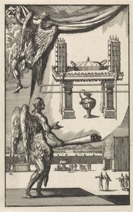 Anges regardant le dessin de la Table des Pains de Proposition