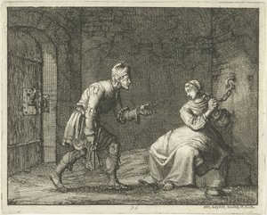Felicitas en prison avec le geôlier - Jan Luyken