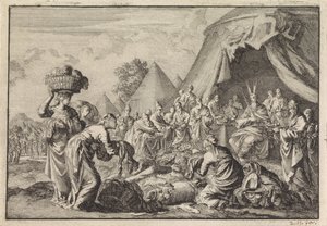 Les Israélites apportent leurs trésors pour la construction du tabernacle - Jan Luyken