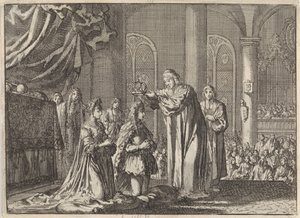 Couronnement de Guillaume III et Marie II Stuart par l