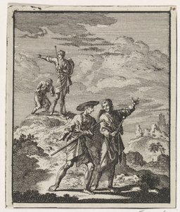 Pèlerins dans un paysage montagneux - Jan Luyken