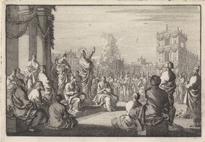Prédication du Christ devant le temple - Jan Luyken