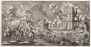 Les Romains détruisent un temple juif à Jérusalem - Jan Luyken