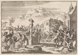 Persécution des protestants par Marsaut à Niort, 1682 - Jan Luyken