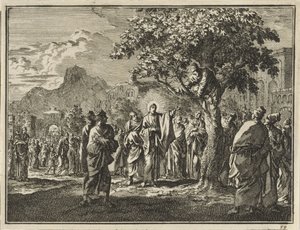 Zachée dans le figuier - Jan Luyken