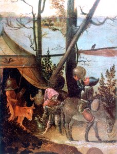 Scène de paysage, légende de Saint Christophe - Jan Mandyn
