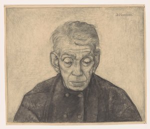 Portrait de Douwe de Groot - Jan Mankes (signed by artist)