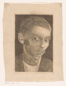 Autoportrait avec moustache - Jan Mankes