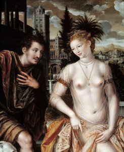 David et Bethsabée - Jan Massys or Metsys