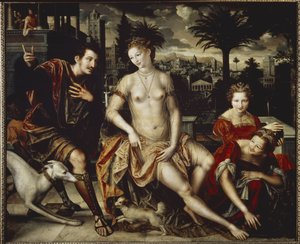 David et Bethsabée - Jan Massys or Metsys