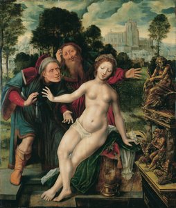 Suzanne et les vieillards - Jan Massys or Metsys