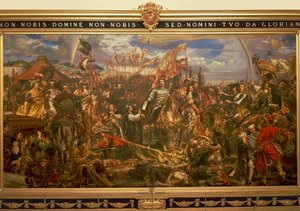 Peinture de Jan Matejko représentant Jan III Sobieski libérant Vienne et envoyant le message de la victoire au Pape