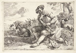 Berger avec une cornemuse