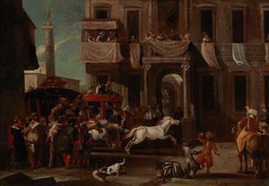 La course des chevaux berbères à Rome
