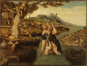 Paysage avec Saint Christophe - Jan Mostaert