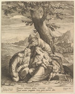 Sainte Famille avec Sainte Élisabeth et Saint Jean-Baptiste, 1588 - Jan Muller