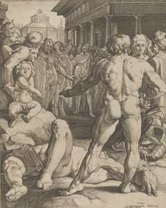 Le combat entre Ulysse et Irus, vers 1590