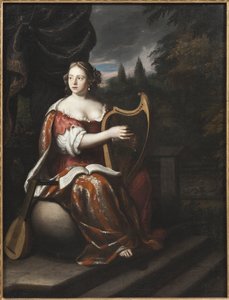 Femme jouant de la harpe - Jan Mytens or Mijtens