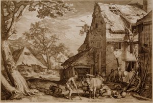 Le fils prodigue comme gardien de porcs - Jan Pietersz Saenredam