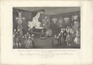 Salle avec le lit de parade du prince Guillaume IV, 1751 - Jan Punt